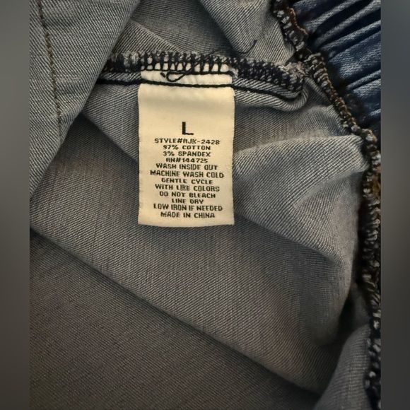 AMERICAN BAZI WOMEN’S DENIM CROP TOP SIZE L - Picture 6 of 9